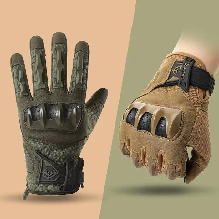 Gants tactiques outdoor hommes coque souple anti-dérapants pour escalade équitation entraînement - Résistants
