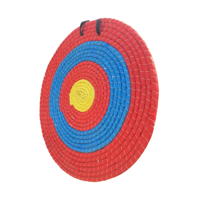 Cible de tir en paille avec flèches d'arc, cible d'entraînement de visée pour le tir sportif en plei