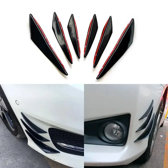 Offre spéciale 6 pièces/ensemble décoration diffuseur séparateur aileron corps Spoiler Canard Valenc