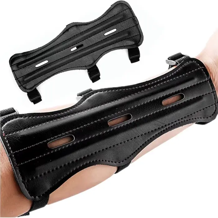 Ensemble arc et flèche en cuir pour chasseurs protection avant-bras arc réglable sécurité tir de chasse