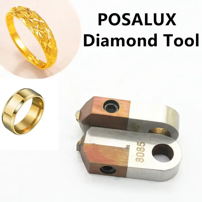 Outils de polissage pour la fabrication de bijoux, diamant plat en forme de V, coupeur Laser Posalux