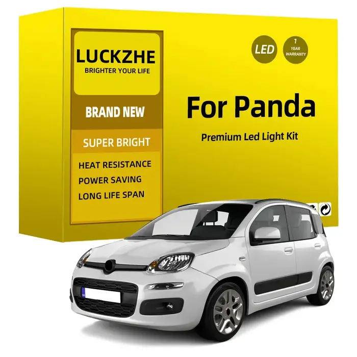 Kit d'éclairage intérieur LED pour voiture, lecture de voiture, ampoules Canbus, pas courageux, Fiat