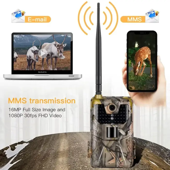 Caméra de chasse mobile HC900 2G avec vision nocturne, caméra de surveillance de la faune, prise en 