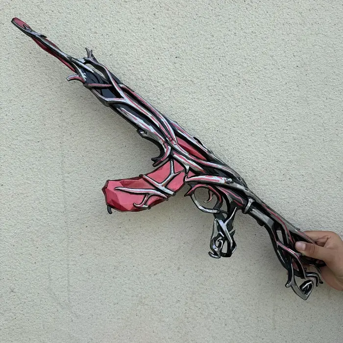 Pistolet de jeu Valorant Vandal Ak Gaia's Vengeance de 60 cm, modèle de cosplay en PU, jouet d'extér