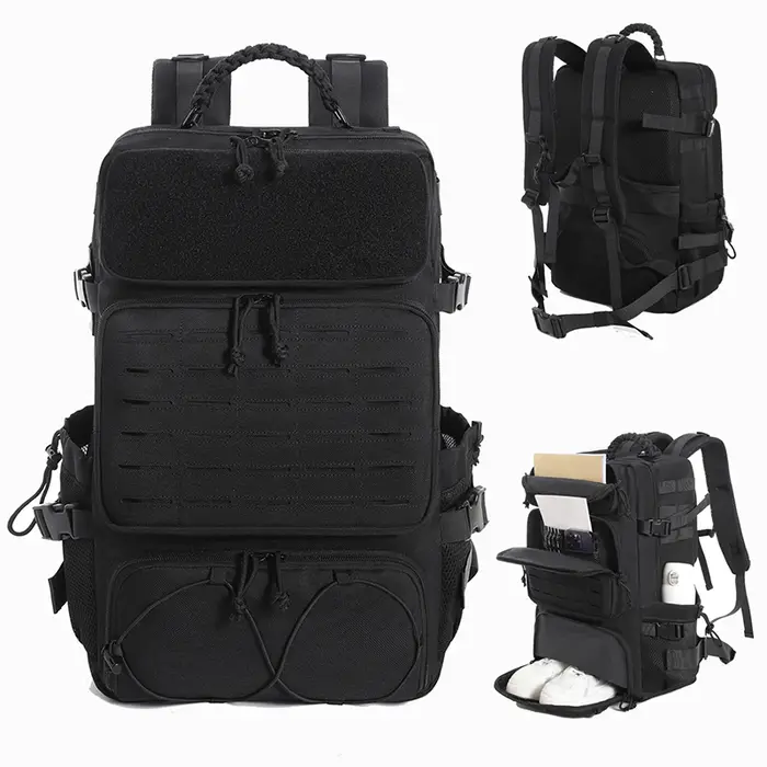 Sac polochon pour homme avec système modulaire de grande capacité, design multi-compartiments avec e