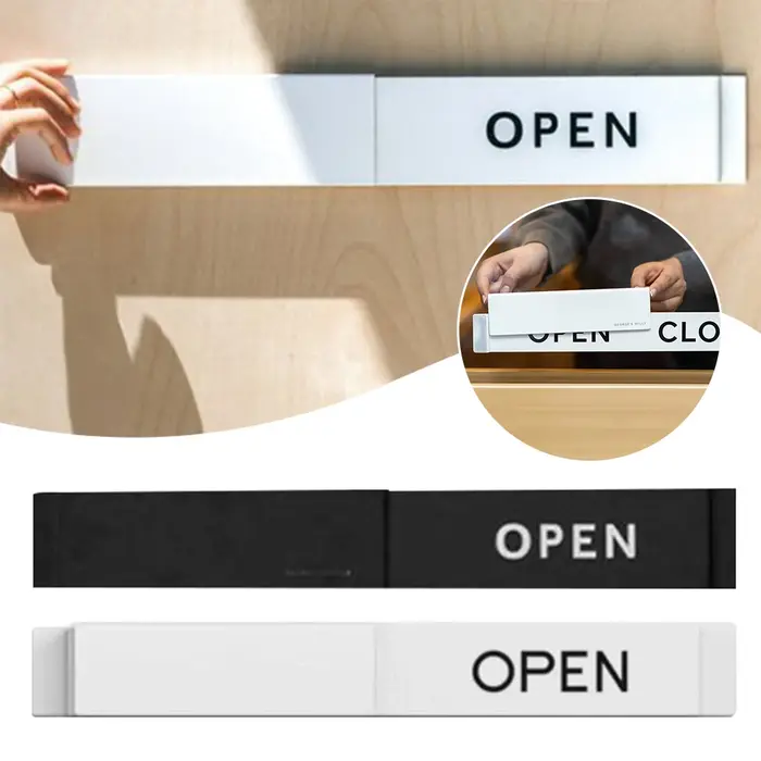 Panneau ouvert/fermé pour entrée de magasin