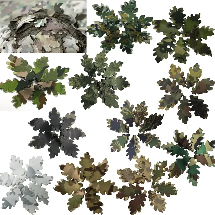 15Pcs/set 3D Camouflage Strips Tactical DIY Decorate for Backpack Helmet Suit Hu