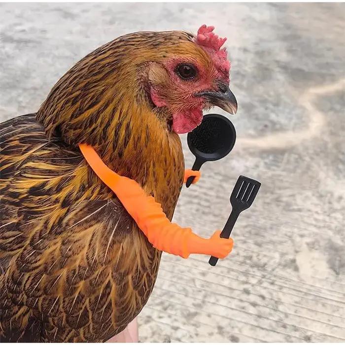 Accessoires d'armes pour volailles imprimés en 3D avec +7 armes – Ailes de poulet pour décorer les poulaillers de
