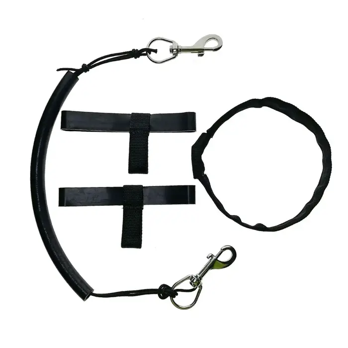 Sangle de fixation pour bouteille de plongée Sidemount avec pince et clips en acier inoxydable