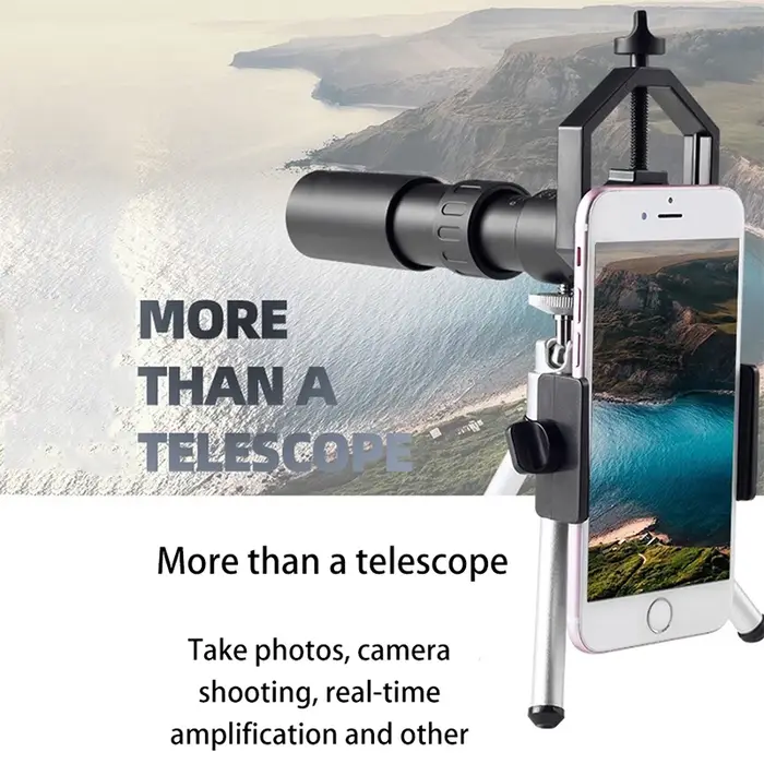 Jumelles zoom puissantes 10-300X longue portée professionnelles télescope monocular HD 4K qualité BAK4 - Portable camping