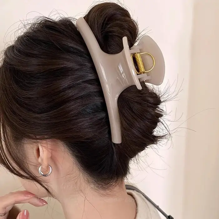 Pince à cheveux élégante et solide de 5,91 pouces pour femmes, accessoire pour cheveux longs et épai