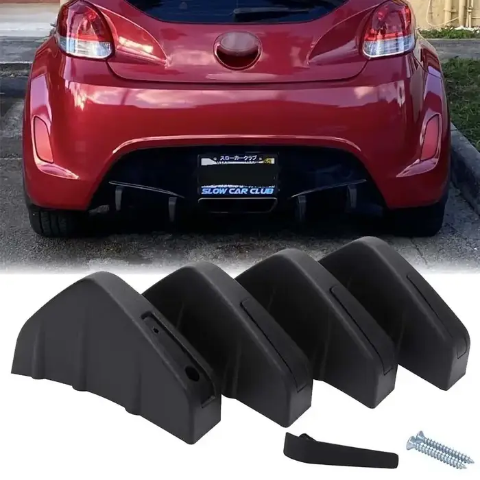 LAICY-Pare-chocs arrière pour Hyundai Veloster 2014-2021, 4 pièces, diffuseur, séparateur, Spomicrop