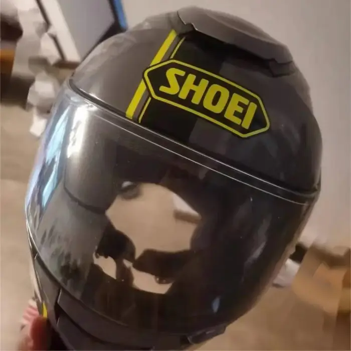 Autocollant de couleur réfléchissante pour casque SHOEI, rénovation de moto, décoration étanche, acc
