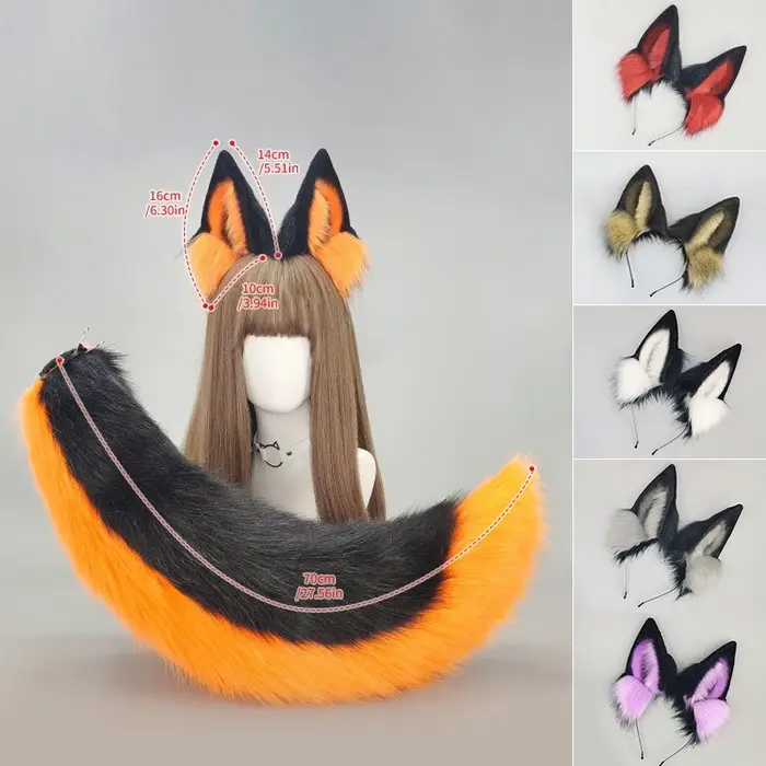Serre-tête Oreilles de Loup Cosplay