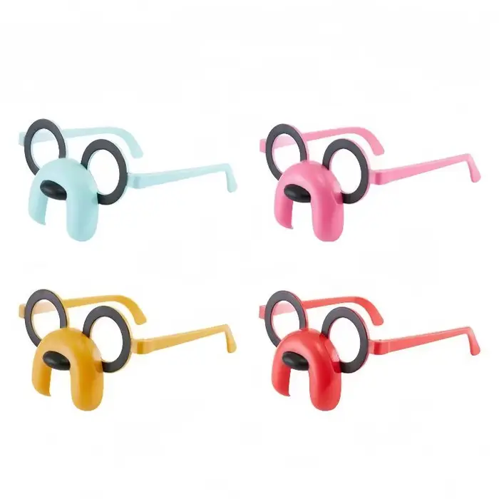 Lunettes amusantes pour chiot unisexes en plastique, lunettes d'Halloween bidimensionnelles, fournitures de fête pour animaux de compagnie occasions spéciales