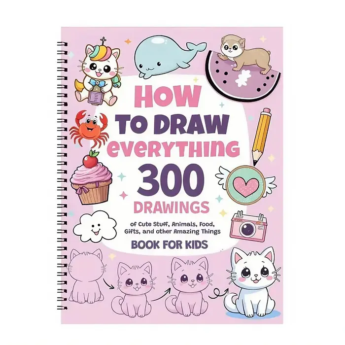 Comment dessiner tout pour les passionnés de peinture, 300 dessins simples pas à pas mignons de chos