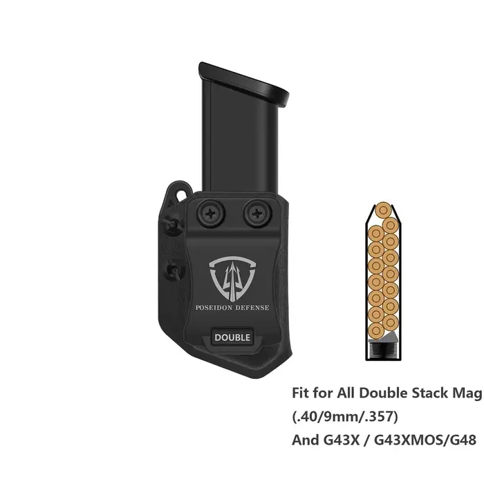 Poseidon Defense IWB OWB Pochette multi-angles pour chargeur, pour droitier et gaucher, 9mm .40 .357