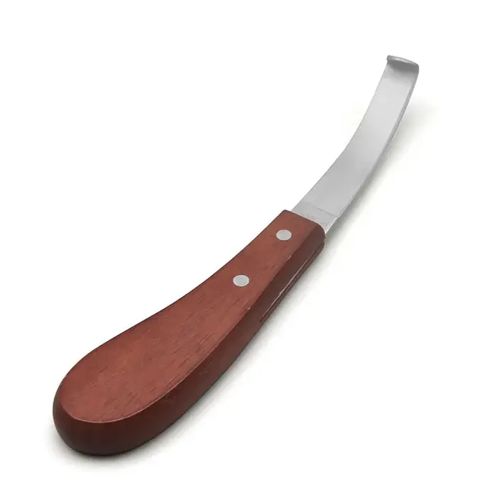 Couteau à sabot pour cheval, lame de coupe, mouton, bétail, cisaille à Double tranchant, manche en b