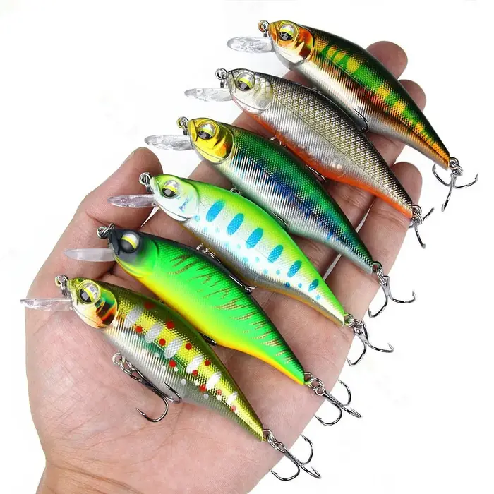 Leurre méné rigide coulant en plastique, appât artificiel wobbler idéal pour la pêche au brochet ou 