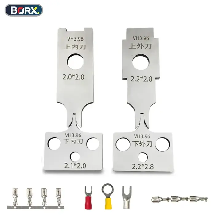Lames de sertissage pour terminaux BORX OTP, Lame en acier pour applicateur de bornes, pour machine 
