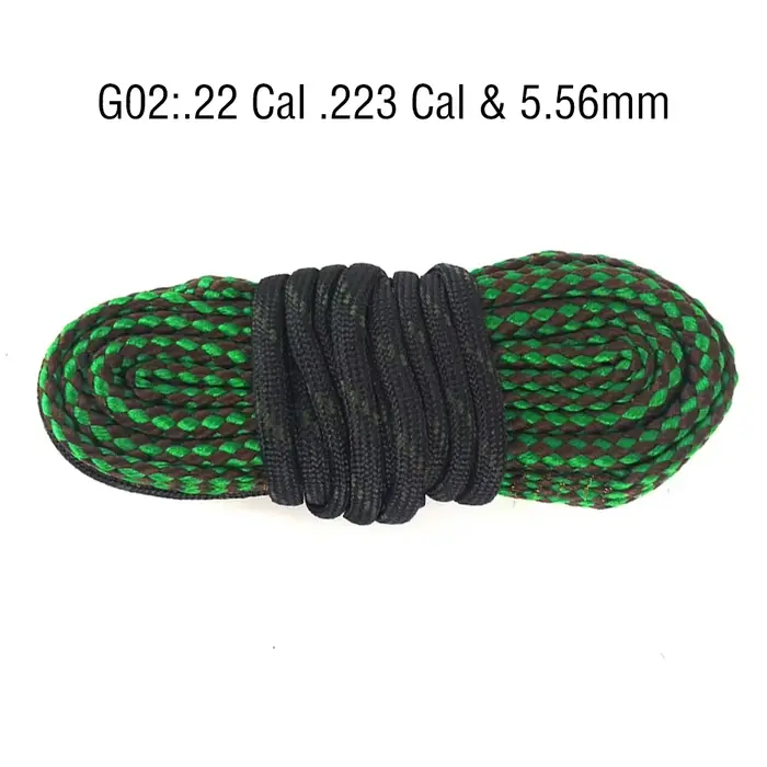 Nettoyeur d'alésage de pistolet de chasse 12GA.308.22.223.38 calibre 5.56mm 7.62mm, Kit de nettoyage