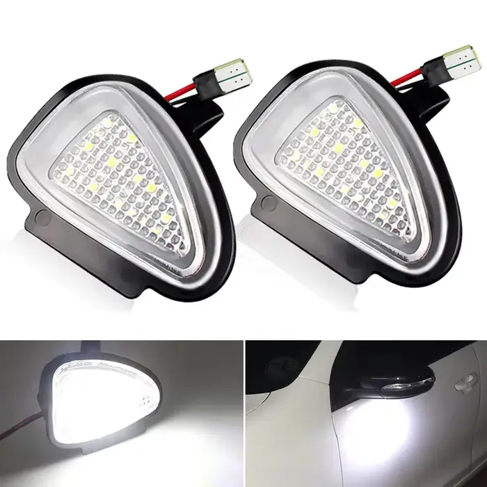 Ampoules CANBUS LED blanches sous miroir pour Voiture, pour VW Golf GTi MK6 6 MKVI 2010-2014 Touran 