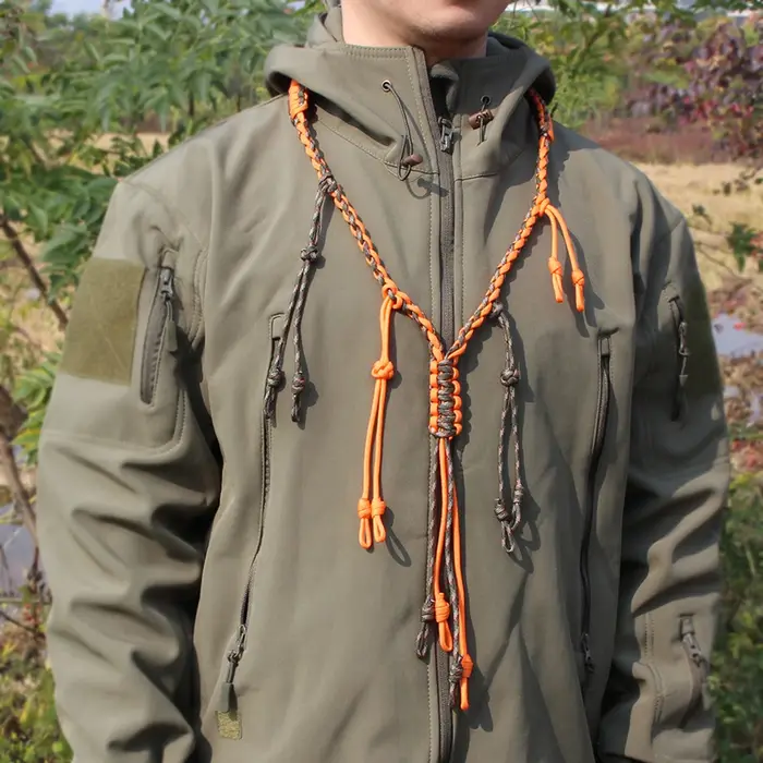 Corde lanière pour appel canard chasse - Accessoire décrocheur pour sifflets et leurres d'oiseaux sauvages