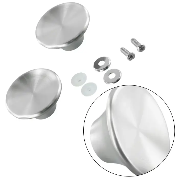 Boutons de couvercle de Pot en acier inoxydable, 2 pièces, poignée de couvercle de Pot, matériel de 