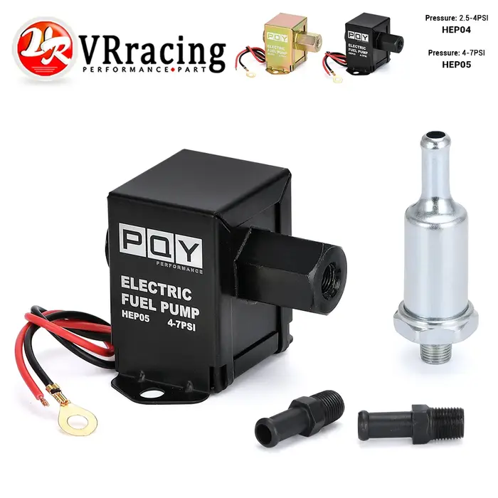 Pompe à carburant électronique universelle en ligne 12V, 4-7psi, haute pression 90LPH, gaz, essence,