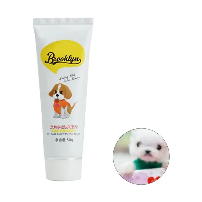 Safe Dog Dye Agent Non-Fading Semi Permanent Natural Extract Dog Hair Agent for Kitten