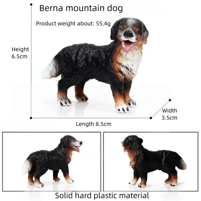Oenux chiot modèle Simulation chiens figurines d'animaux Husky Rottweiler américain Bully Shiba Inu 