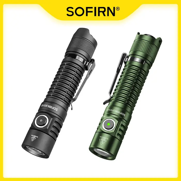 Sofirn SP31 V3 18650 lampe de poche tactique 2000lm SST40/519A torche Rechargeable lancer 269M USB C