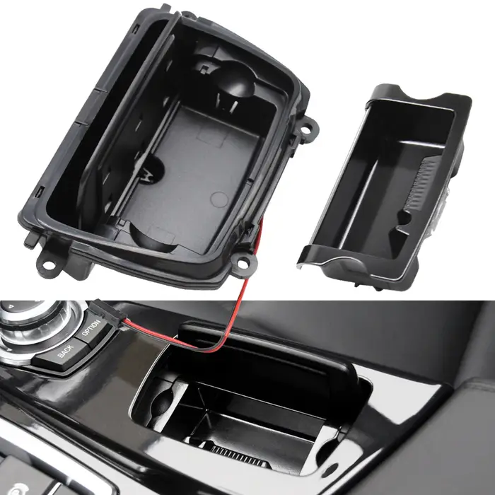 Cendrier de Console centrale de voiture, housse de cendres pour BMW série 5 F10 F11 F18 520 523 525 