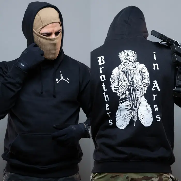 Nouveau sweat à capuche Brothers in Arms en coton graphique, style unisexe haut de gamme pour hommes