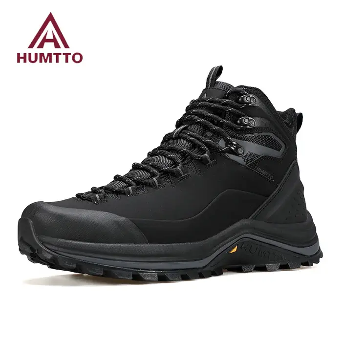 HUMTTO-Chaussures de randonnée respirantes en cuir véritable pour homme, baskets de sécurité, de tre