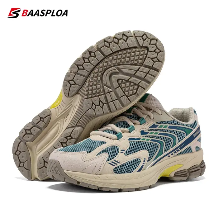 Bassploa-Chaussures de course décontractées pour hommes, baskets en maille, chaussures de sport resp