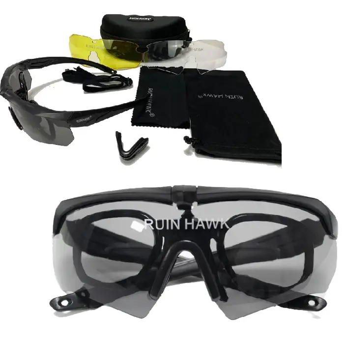 Lunettes tactiques militaires pour vélo, randonnée, chasse et tir à l'air comprimé outdoor
