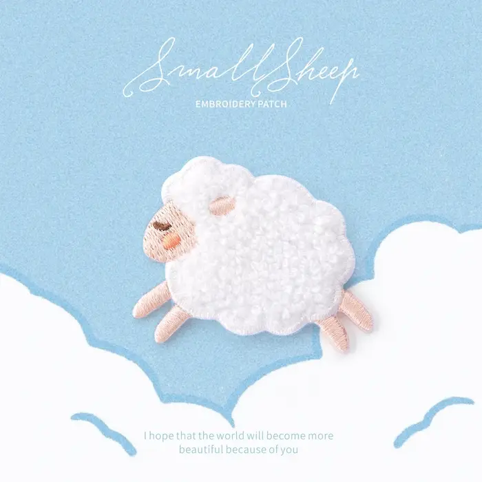 Danemark ges Autocollants en Peluche pour Bébé, Chien, Ours, Mouton, à Repasser sur Vêtements, Échar