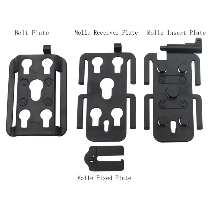VULPO – plaque de fixation molle tactique, plate-forme d'adaptateur Molle pour fixer la pochette Mol