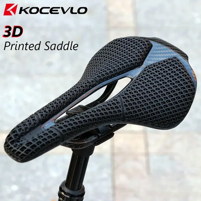 KOCEVLO M5 3D imprimé selle de vélo en Fiber de carbone creux confortable respirant vtt montagne rou