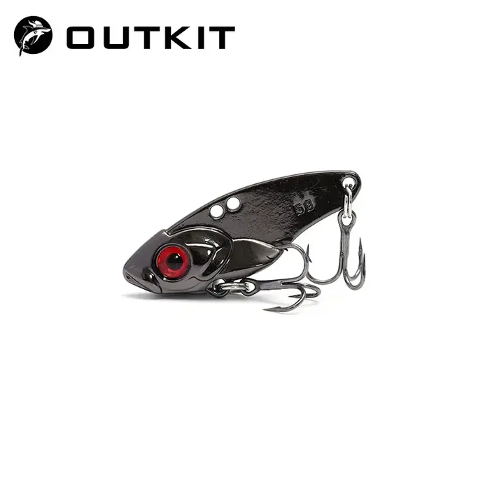 OUTKIT VIB cuillère leurre de pêche 3.5-7g métal Spinner appât de pêche manivelle basse appâts durs 