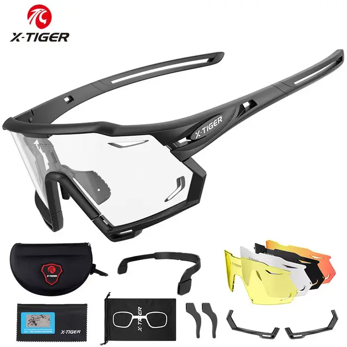 Lunettes de soleil polarisées pour hommes, cyclisme, protection UV400, sport, vélo, course vtt, X-TI