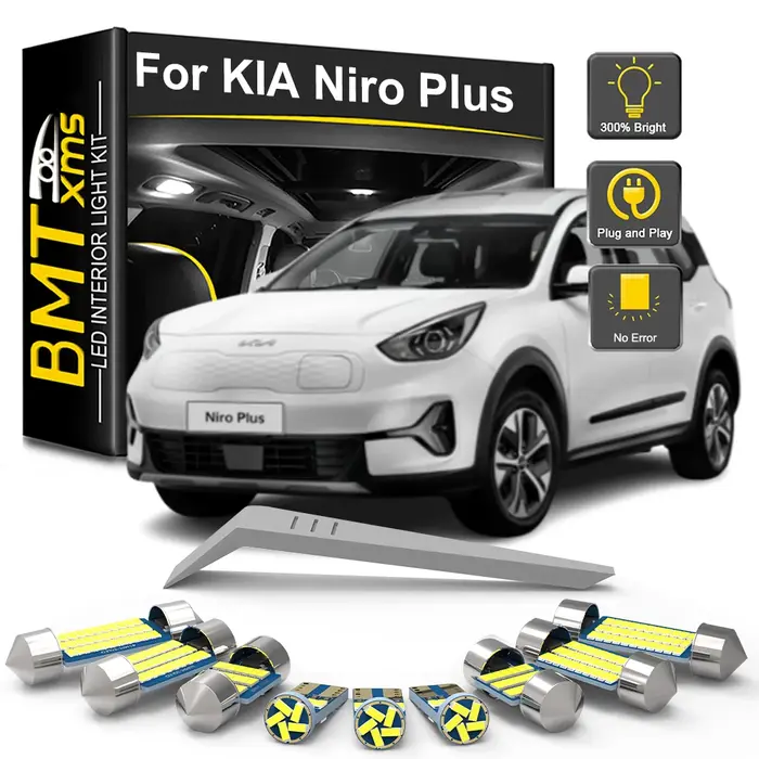 BMTxms 10 pièces Canbus pour KIA Niro Plus PBV 2022 2023 voiture LED Kit d'ampoule intérieure véhicu