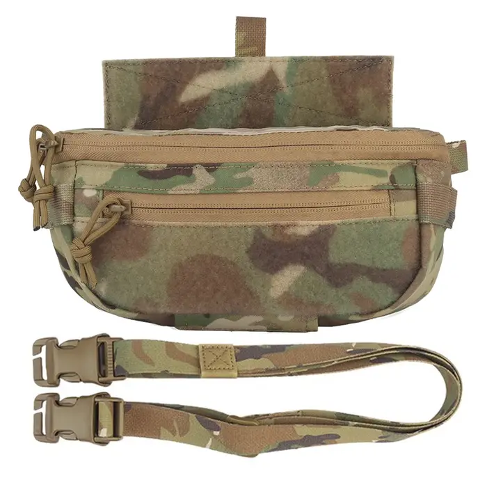 Pochette abdominale tactique pour gilet de chasse polyvalente compatible V5 JPC CPC LBT