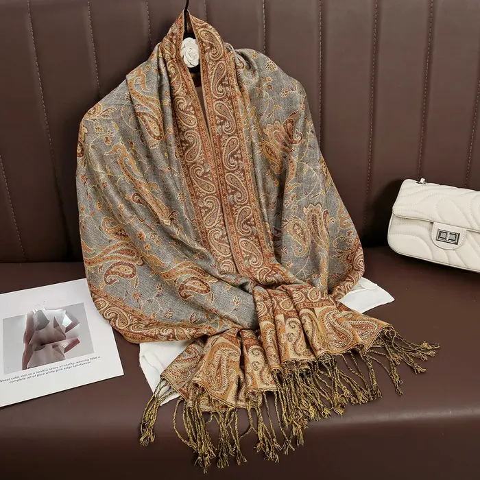 Marque de luxe automne cachemire Pashmina châle dame Wrap chaud hiver foulards Design imprimé femme 