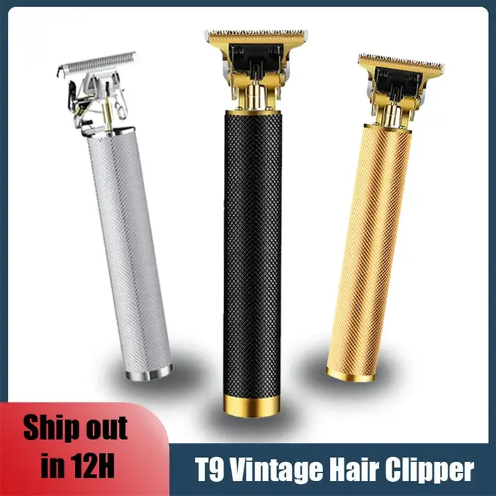 Machine de coupe de cheveux électrique Vintage T9 tondeuse à cheveux Rechargeable homme rasoir tonde