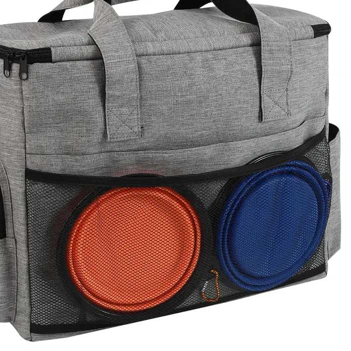 Sac de voyage pour chien, sacs de voyage pour animaux de compagnie avec multi-poches, fourre-tout or