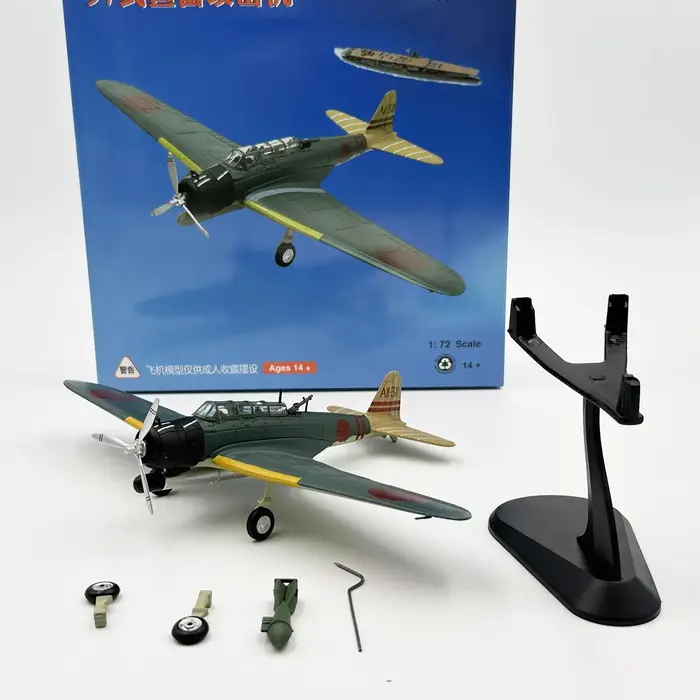 Modèle réduit d'avion de chasse en alliage moulé sous pression, échelle 1:72, avion de simulation, i