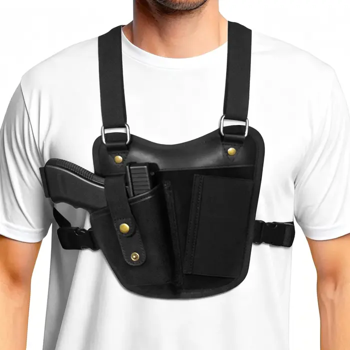 Étui tactique universel pour pistolet, à porter à l'épaule ou sur la poitrine, compatible avec les p