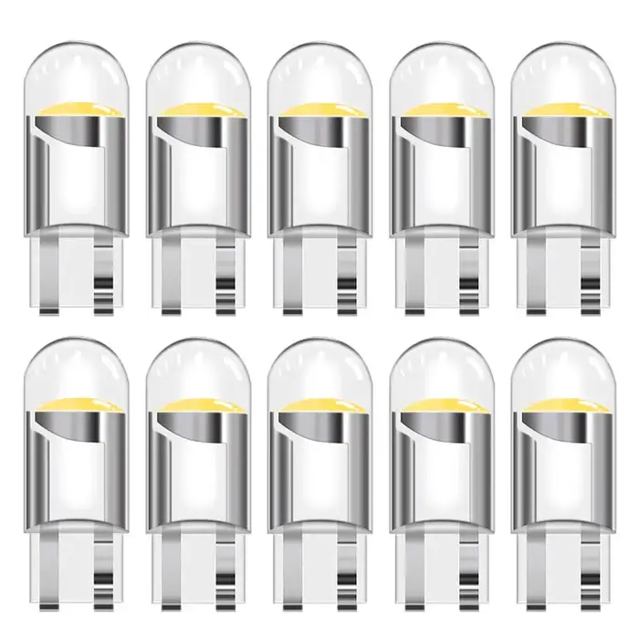 Ampoules LED COB W5W T10 WY5W pour voiture, feux de stationnement Wedge, lampes de plaque de planifi